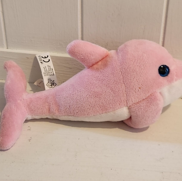 The Petting Zoo Small Pink Dolpin Plush - Picture 5 of 6